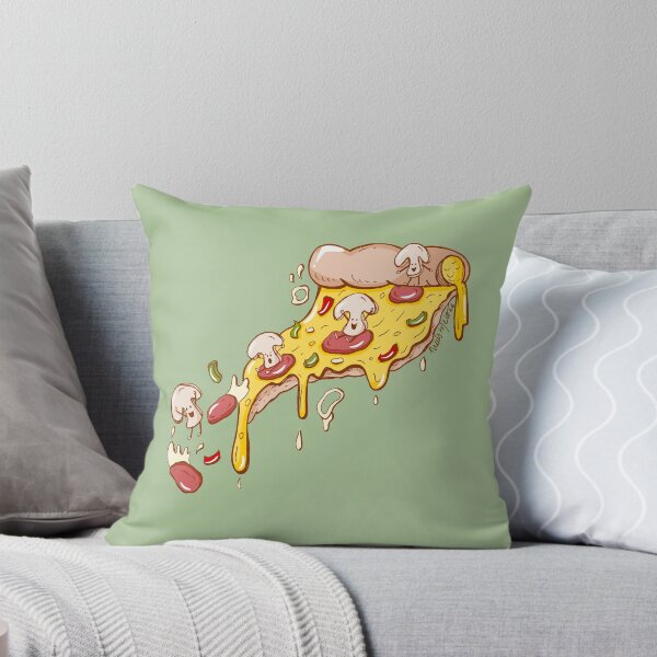 Item preview, Cute Pizza Slice | Funny Kawaii Food Illustration designed and sold by ThaisMelo.