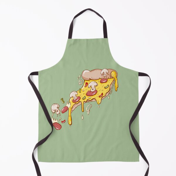 Item preview, Cute Pizza Slice | Funny Kawaii Food Illustration designed and sold by ThaisMelo.