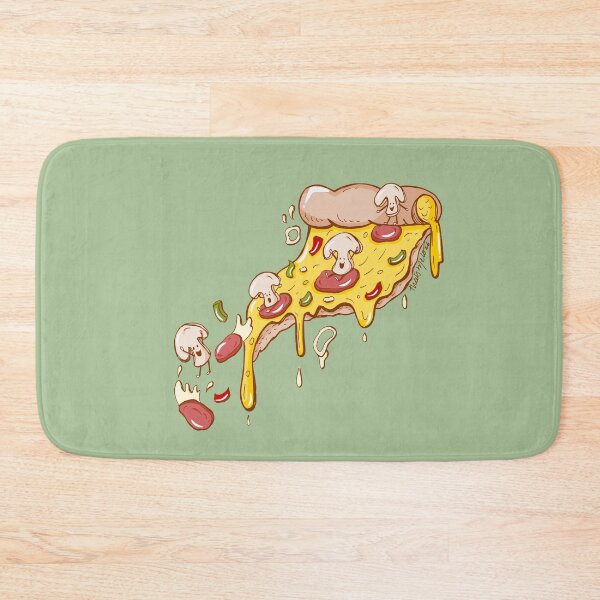 Item preview, Cute Pizza Slice | Funny Kawaii Food Illustration designed and sold by ThaisMelo.