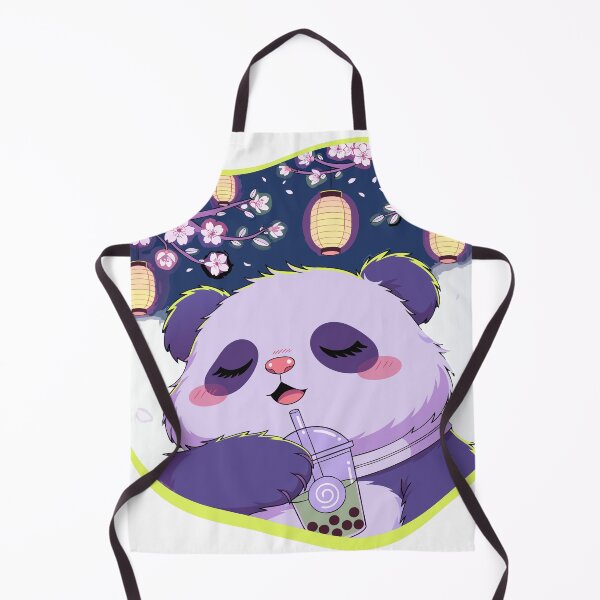 Item preview, Sleepy Panda Bubble Tea Aesthetic Sticker designed and sold by inkfusionhub99.