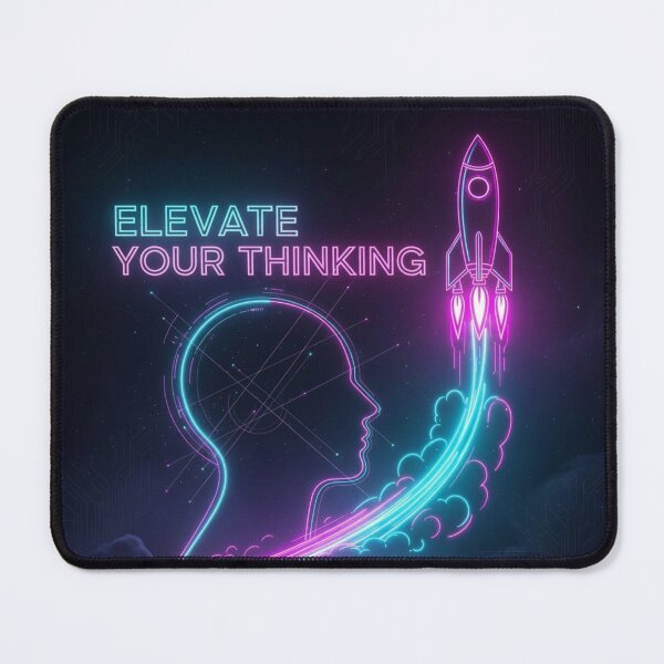Item preview, Elevate Your Thinking – Rocket Mind Design | Space Motivation & Growth Mindset designed and sold by Altair_.