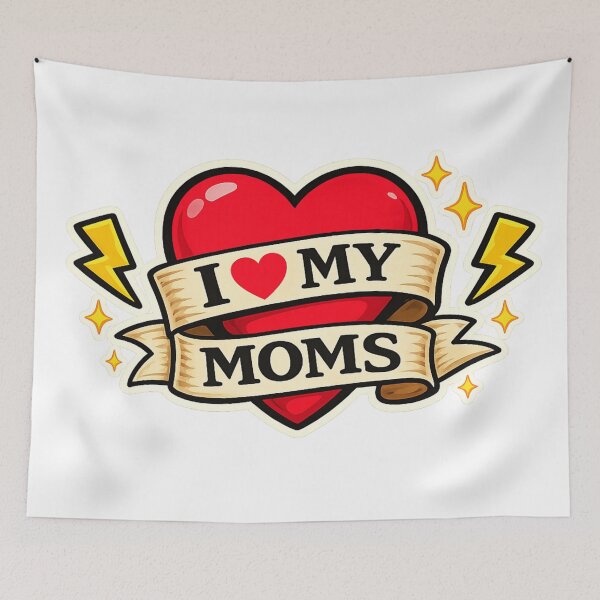Item preview, I Heart My Moms Tattoo designed and sold by Tiny & Proud.