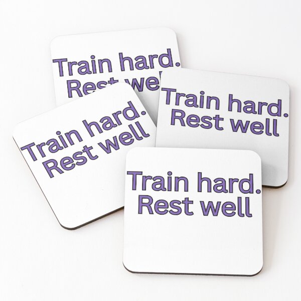 Item preview, Train hard. Rest well-gym quote designed and sold by Omer's store.