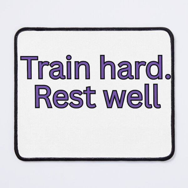 Item preview, Train hard. Rest well-gym quote designed and sold by Omer's store.