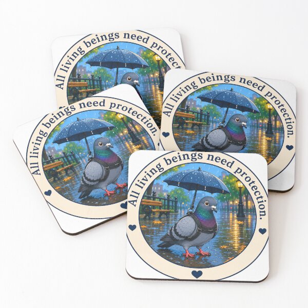 Item preview, All living beings need protection. designed and sold by RGUVegan.