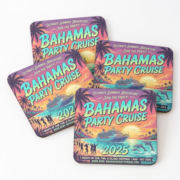 Item preview, Bahamas Party Cruise 2025 T-Shirt | Tropical Vacation Cruise Graphic Tee | Retro Summer Party Shirt designed and sold by DmaarGroup.