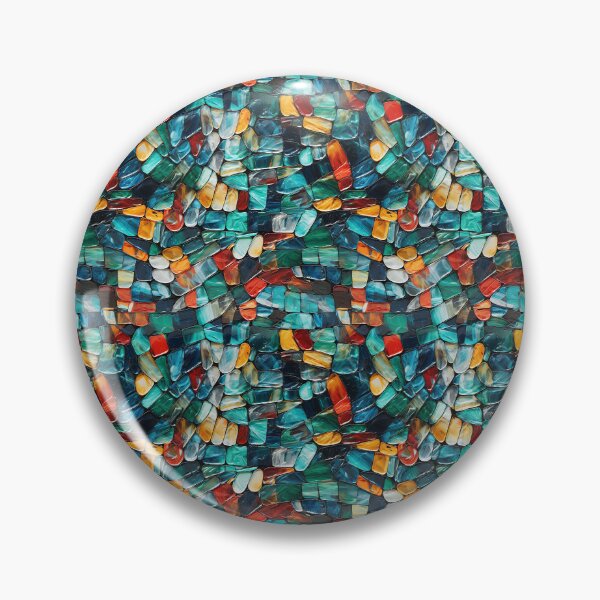 Item preview, Glossy Pebble Plastic Mosaic Seamless Photo Texture designed and sold by DigitaICraft.