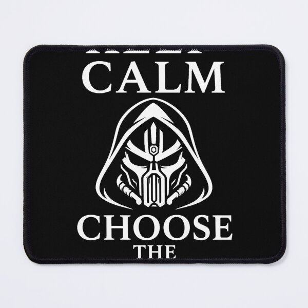 Item preview, Keep Calm Choose The Dark Side – White Sith-Inspired Sci-Fi Helmet Design designed and sold by eragon541289.