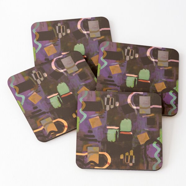 Item preview, Mismatched symmetrical abstract painting designed and sold by Pixels & Paint.