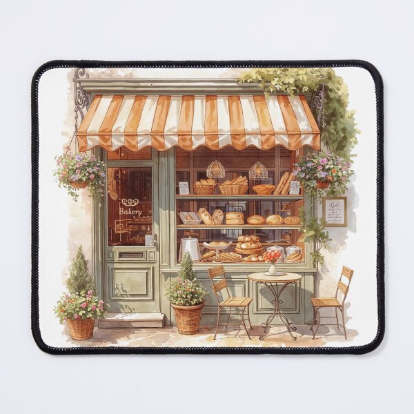 Item preview, Pastel Watercolor European Bakery designed and sold by CozyinTime.