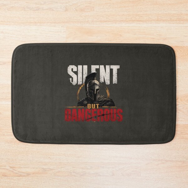 Item preview, Silent But Dangerous Modern Stoic Streetwear Design designed and sold by LowBatteryStudio ⭐.