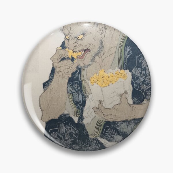 Item preview, Oni Eating Popcorn designed and sold by lautir.