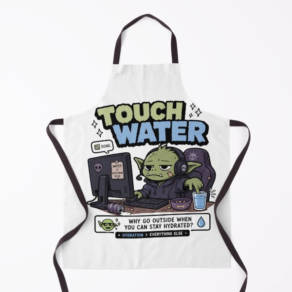 Item preview, Touch Water Gamer Goblin Meme designed and sold by MonkiFlipp.