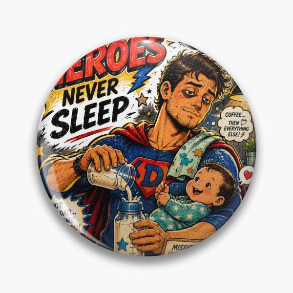 Item preview, Nighttime Superhero Dad Retro Comic Funny designed and sold by JonelleTshirts.