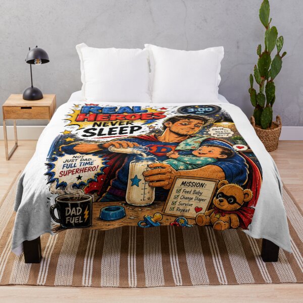 Item preview, Nighttime Superhero Dad Retro Comic Funny designed and sold by JonelleTshirts.