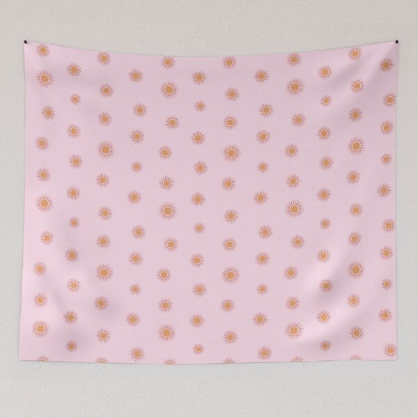 Item preview, Radiant Suns - pink and peach designed and sold by Elodie-Motifs.