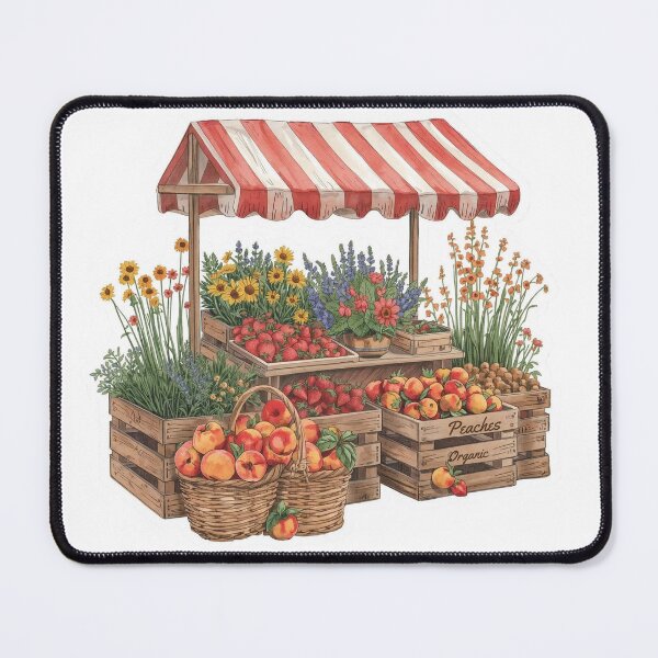 Item preview, Farmers Market Fruit and Flowers Stand designed and sold by CozyinTime.
