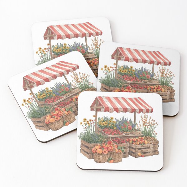 Item preview, Farmers Market Fruit and Flowers Stand designed and sold by CozyinTime.