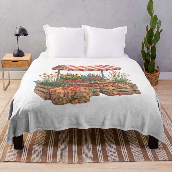 Item preview, Farmers Market Fruit and Flowers Stand designed and sold by CozyinTime.