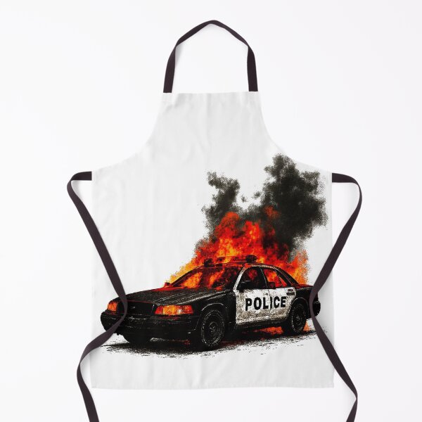 Item preview, Police car on fire designed and sold by NF Designs Studio DTF.