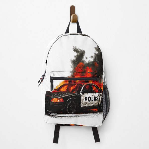 Item preview, Police car on fire designed and sold by NF Designs Studio DTF.