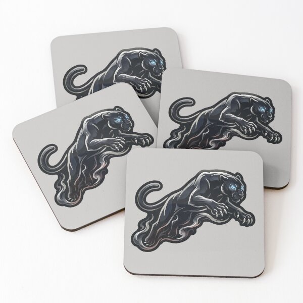 Item preview, Carolina Panthers Black Panther Neon Predator Artwork designed and sold by MythicCotton.