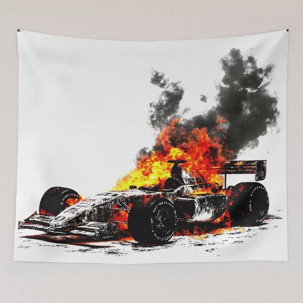 Item preview, Race Car on Fire designed and sold by NF Designs Studio DTF.