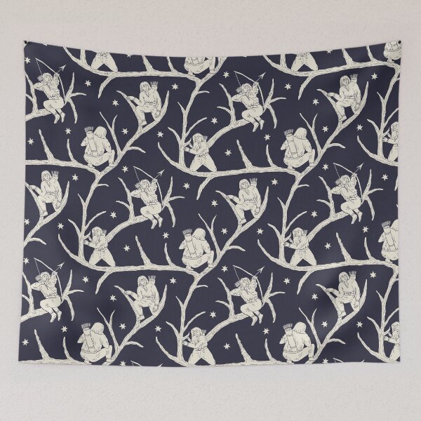 Item preview, The Young Prince's Vigil — Dark Fairy Tale Folk Art designed and sold by Ema Tudose.