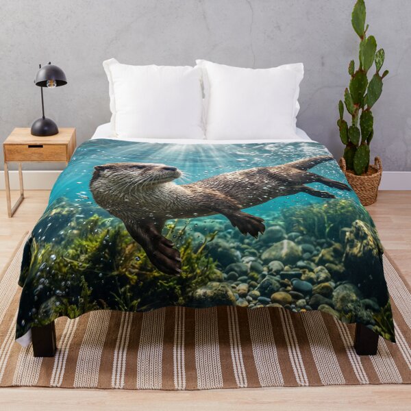 Item preview, Playful River Otter Underwater Swim designed and sold by Natural life.