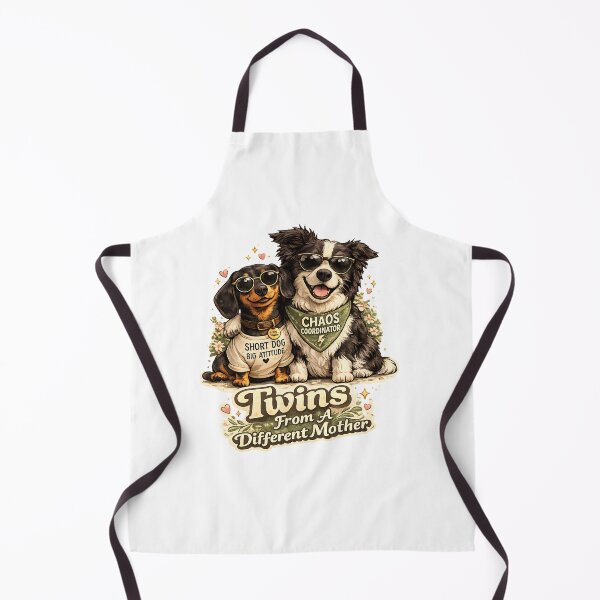 Item preview, Twins From A Different Mother Funny Dog Shirt – Dachshund & Border Collie Chaos Coordinator Design designed and sold by WHDProduction45.