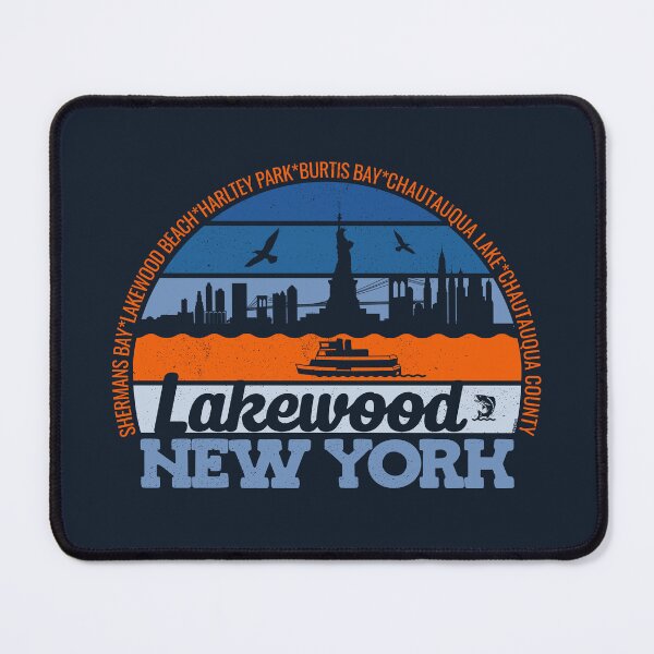 Item preview, Lakewood New York Sunset Retro Vintage Local Pride Logo designed and sold by CRHPOD20.
