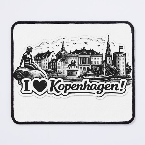 Item preview, I love the Copenhagen skyline. designed and sold by Stickimaison.