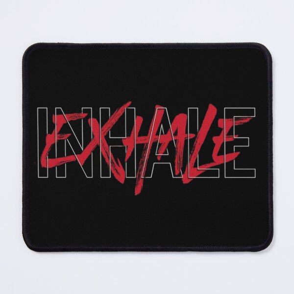 Item preview, Inhale Exhale Red Grunge Typography designed and sold by NexusCreash.