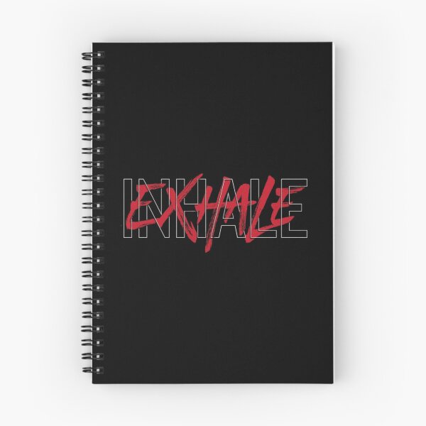 Item preview, Inhale Exhale Red Grunge Typography designed and sold by NexusCreash.