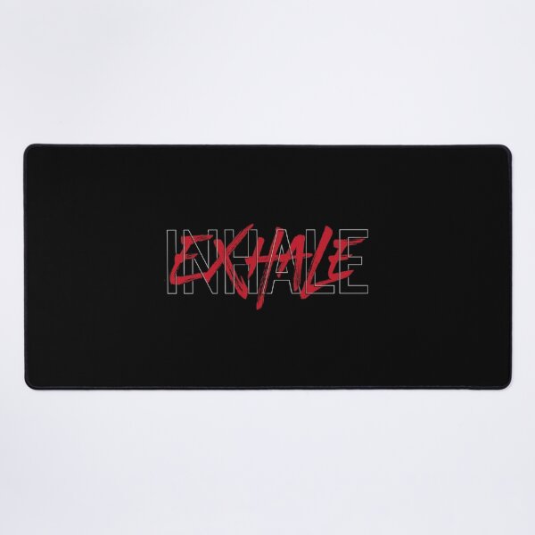 Item preview, Inhale Exhale Red Grunge Typography designed and sold by NexusCreash.