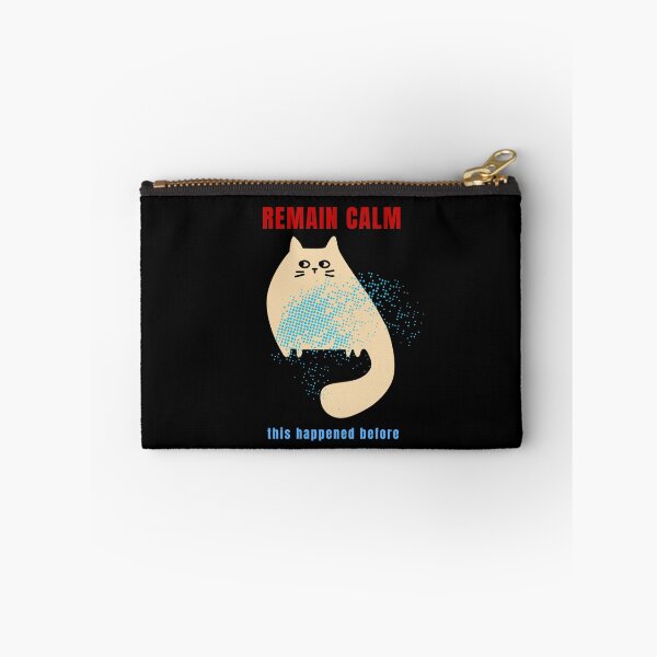 Item preview, Remain Calm Digital Quarantine Cat Viral Anxiety Humor designed and sold by ContigoART.