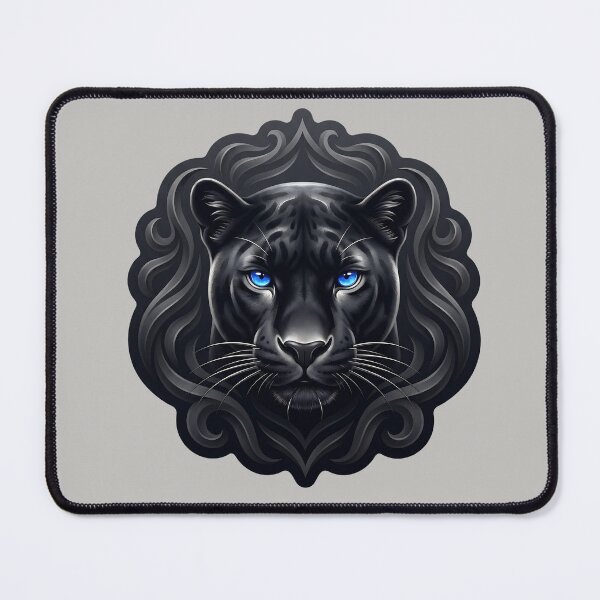 Item preview, Carolina Panthers Black Panther Blue Eyes Emblem designed and sold by MythicCotton.