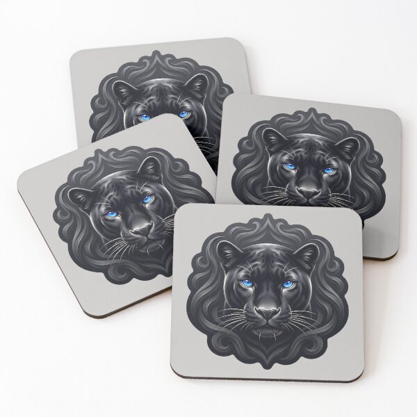Artikelvorschau, Carolina Panthers Black Panther Blue Eyes Emblem entworfen und verkauft von MythicCotton.