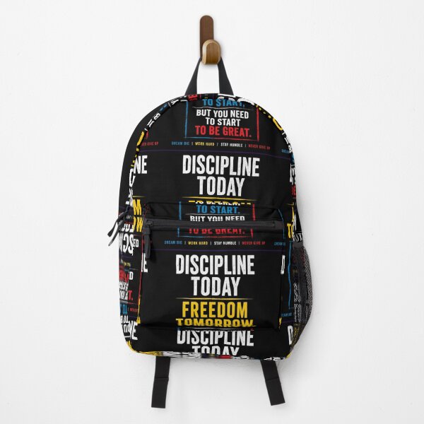Item preview, Discipline Today, Freedom Tomorrow – Motivational Quote Design designed and sold by Frasesmotiva56.