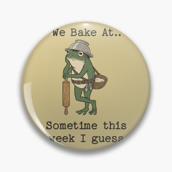 Item preview, Funny Frog Baker Procrastinating Baking Humor designed and sold by d247.