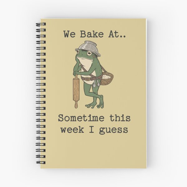 Item preview, Funny Frog Baker Procrastinating Baking Humor designed and sold by d247.
