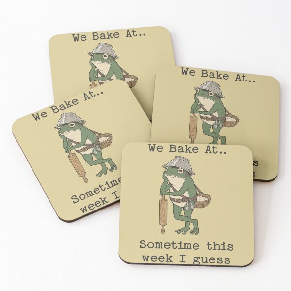 Item preview, Funny Frog Baker Procrastinating Baking Humor designed and sold by d247.