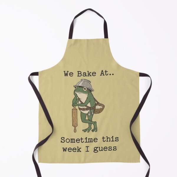 Item preview, Funny Frog Baker Procrastinating Baking Humor designed and sold by d247.