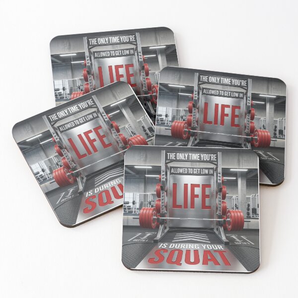 Item preview, Squat Low Life - Gym Motivation designed and sold by TerryCoreCraft.