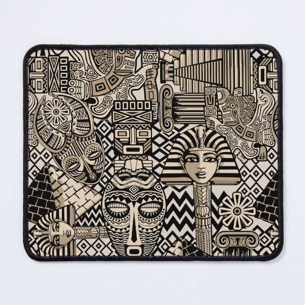 Item preview, Ancient Historical Symbols Tattoo Style Ethnic and Tribal Art designed and sold by BluedarkArt.