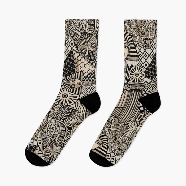 Item preview, Ancient Historical Symbols Tattoo Style Ethnic and Tribal Art designed and sold by BluedarkArt.