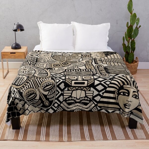 Item preview, Ancient Historical Symbols Tattoo Style Ethnic and Tribal Art designed and sold by BluedarkArt.