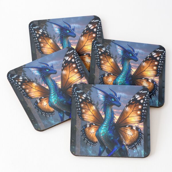 Item preview, The Bluefire Faedrake designed and sold by Stubblejumper Artworks.