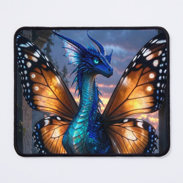Item preview, The Bluefire Faedrake designed and sold by Stubblejumper Artworks.