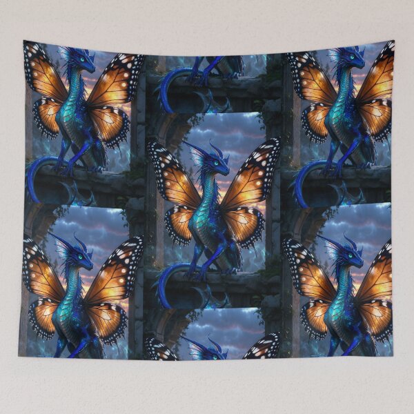 Item preview, The Bluefire Faedrake designed and sold by Stubblejumper Artworks.